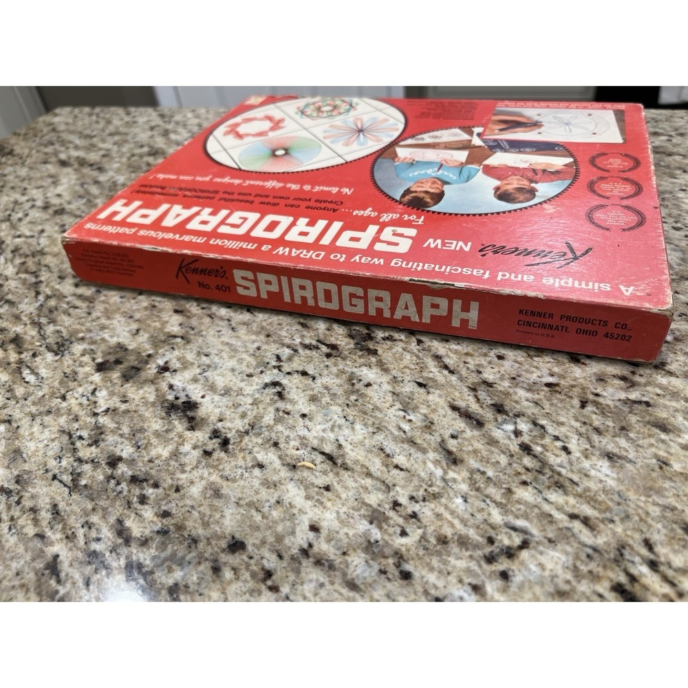 Vtg 1967 Kenner's New Spirograph Drawing Set Box Kit No. #401 Near Complete - Picture 5 of 16
